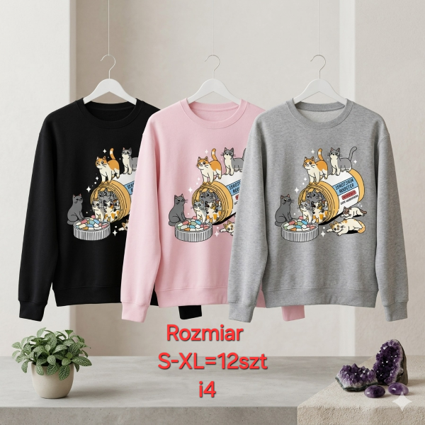 Bluzki damskie Roz S-XL, 1 Kolor Paczka 12 szt